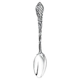 Teelöffel Barokko 925 Silber ArgentA — durchbrochene barocke Stielkrone mit Akanthus-Voluten und Gitterwerk, gewundener Stiel, hochglanzpolierte Laffe, antik patinierte Vertiefungen für plastischen 3D-Effekt
