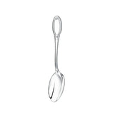 Teelöffel Imperator 925 Silber ArgentA — klassizistischer Stiel mit durchbrochener ovaler Stielkrone als zweites Gravurfeld, Lorbeerblatt-Bordüre, hochglanzpolierte Laffe, passend zum Meister-Halter