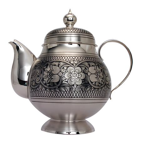 Teekanne 925 Silber Niello 550 ml — Floralis