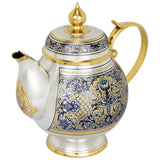 Teekanne 925 Silber vergoldet Tradition – Freisteller, Vorderansicht