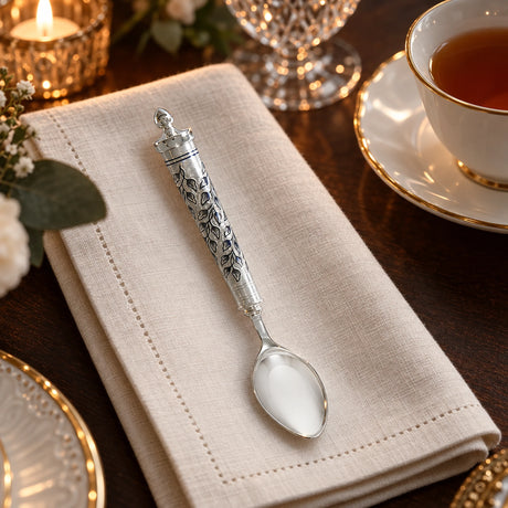 Teelöffel Elegie — Lifestyle-Setting an der gedeckten Tafel