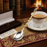 Teelöffel 925 Silber vergoldet - Niello Tradition