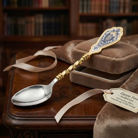 Teelöffel 925 Silber vergoldet – Kollektion ZAREN FEST