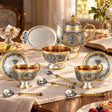 Teeservice 925 Silber vergoldet Niello Souverän — Lifestyle-Setting am Teetisch