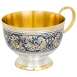Teetasse „Tradition“ – 925 Silber vergoldet mit Niello & Handgravur (140 ml)