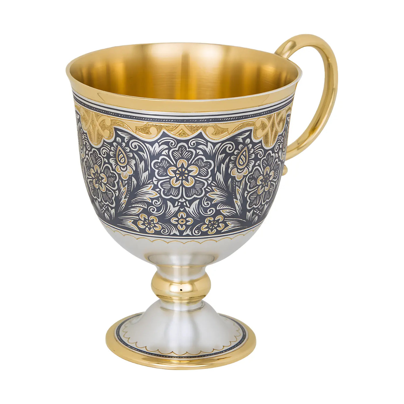 Teeservice 925 Silber – Zaren Fest | Vergoldet & Niello