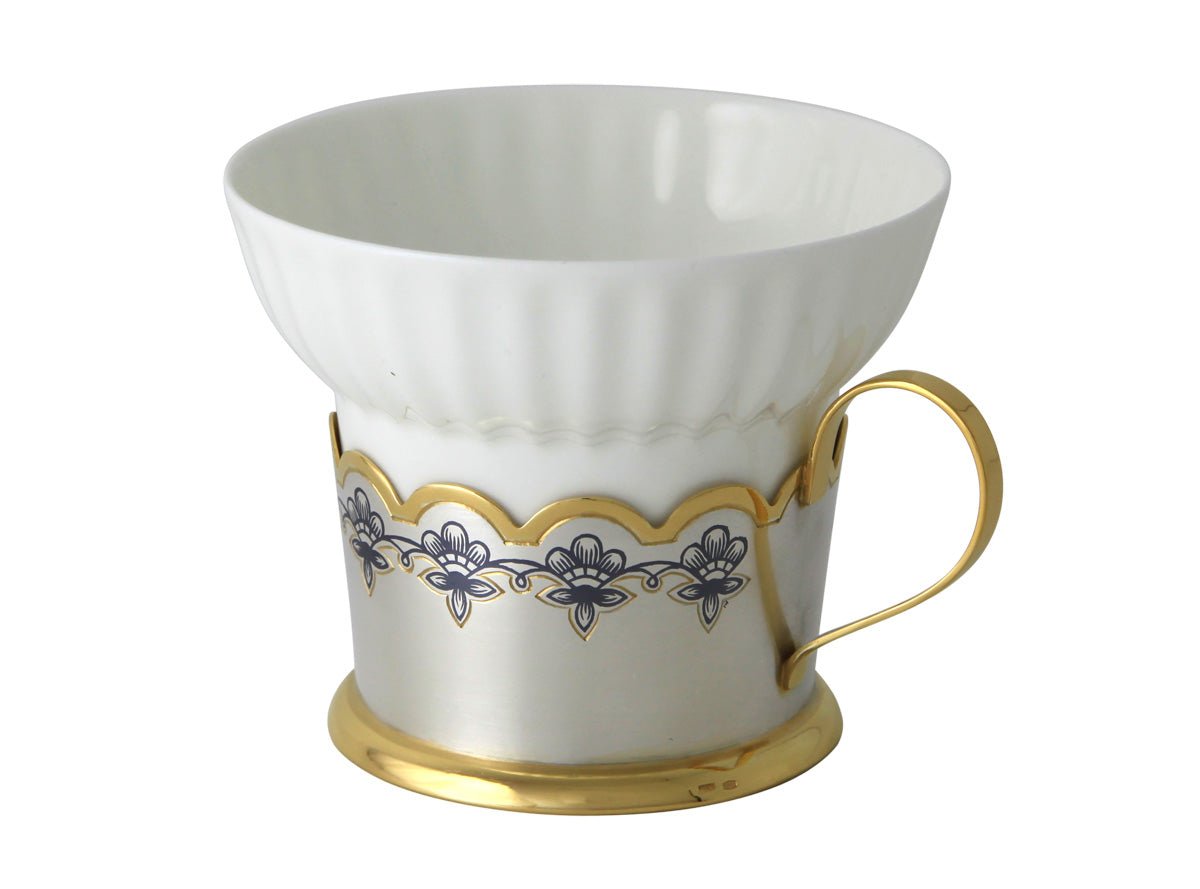 Gift set teacup &amp; saucer &amp; teaspoon 925 silver