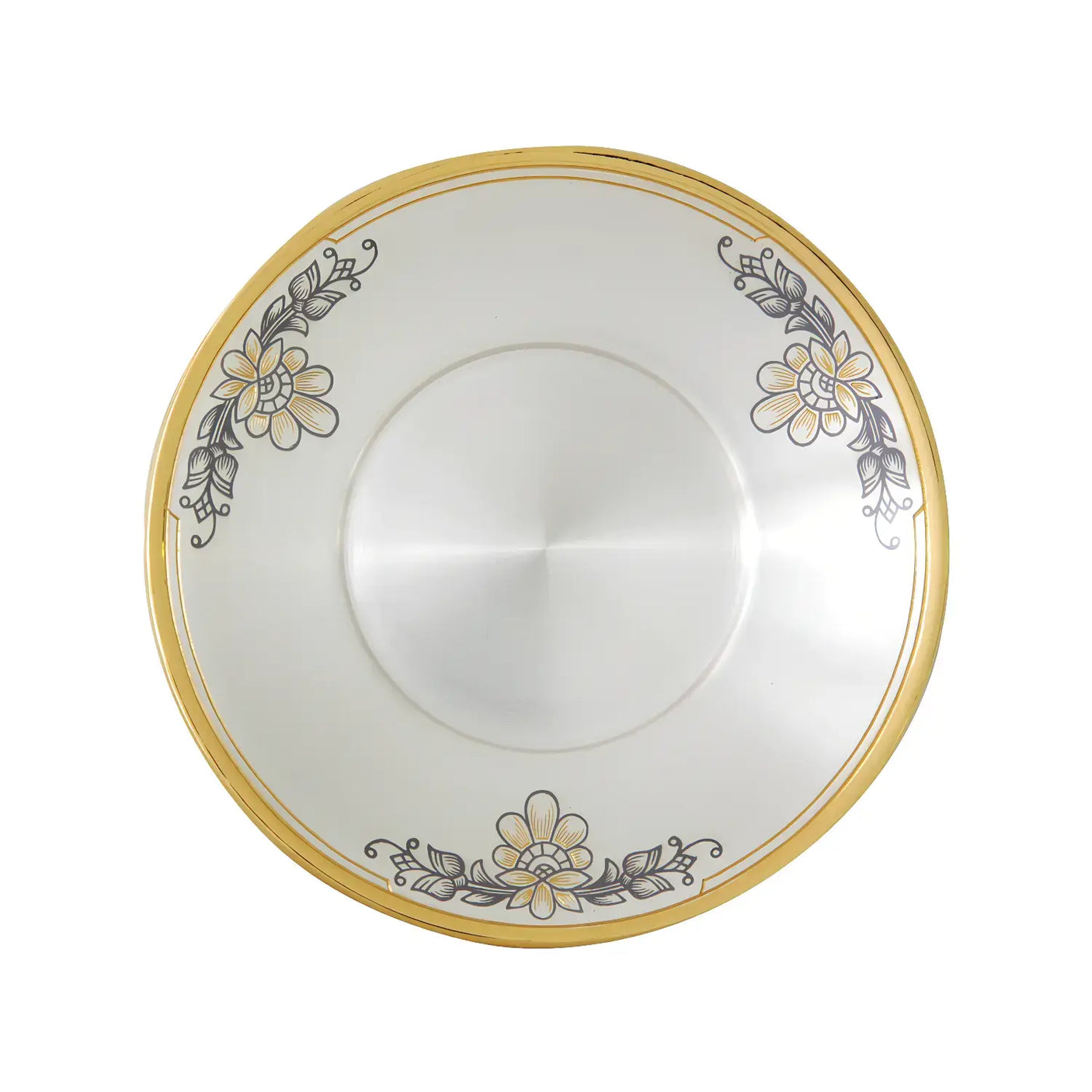 Teeuntertasse 925 Silber vergoldet Niello | Astra Classic Gold