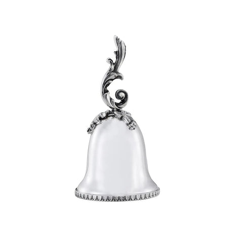 Elegante Silber-Tischglocke mit dekorativem Barockgriff für Service, Empfang und klassische Tischkultur