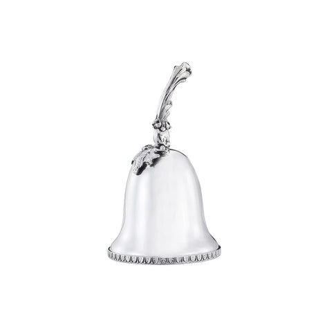 Elegante Tischglocke aus Silber mit kunstvoll gestaltetem Griff für Service, Empfang und klassische Tischkultur