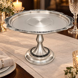 Tortenplatte 925 Silber Niello Design — Lifestyle-Setting an der gedeckten Tafel