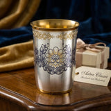 Trinkbecher 925 Silber vergoldet Niello | Astra Classic | 225ml