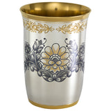 Trinkbecher 925 Silber vergoldet Niello | Astra Classic | 225ml