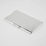 Visitenkartenetui Riflesso 925 Silber ArgentA — spiegelpolierte Außenfläche ohne Gravur, klassisch-puristisches Klapp-Etui, Studio-Aufnahme