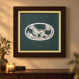 Wandbild Jagdhund — Lifestyle-Setting an der Wohnzimmerwand