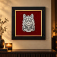 Wandbild Kater — Lifestyle-Setting an der Wohnzimmerwand