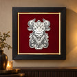 Wandbild Sternzeichen Stier — Lifestyle-Setting an der Wohnzimmerwand
