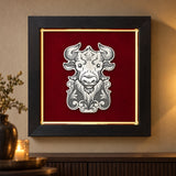 Wandbild Sternzeichen Stier — Lifestyle-Setting an der Wohnzimmerwand