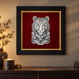 Wandbild Tiger — Lifestyle-Setting an der Wohnzimmerwand