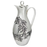 Wasserkaraffe 925 Silber Niello Bacchus 1550 ml