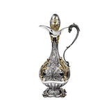 Wine carafe &amp; silver tray set 925 silver gold-plated Signature