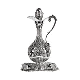 Weinkaraffe & Silbertablett Set 925 Silber Signature