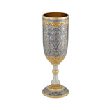 Wine goblet 925 silver gold-plated Niello Tsar's Feast