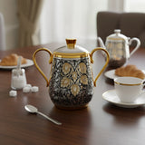 Zuckerdose 925 Silber vergoldet – Kollektion „Hopfen“ | Historisches Design (1969)