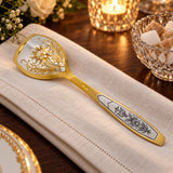 Zuckerlöffel 925 Silber Astra Classic — Lifestyle-Setting an der gedeckten Tafel