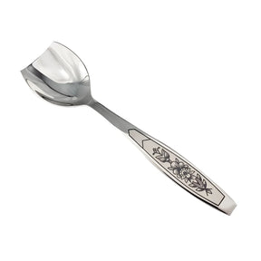 Zuckerlöffel 925 Silber Astra Black – Handgefertigt, Niello Stil